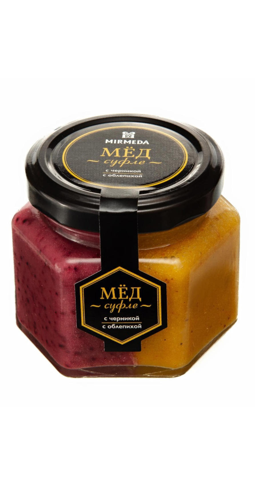 Медовое суфле с черникой/облепихой (180 г.)