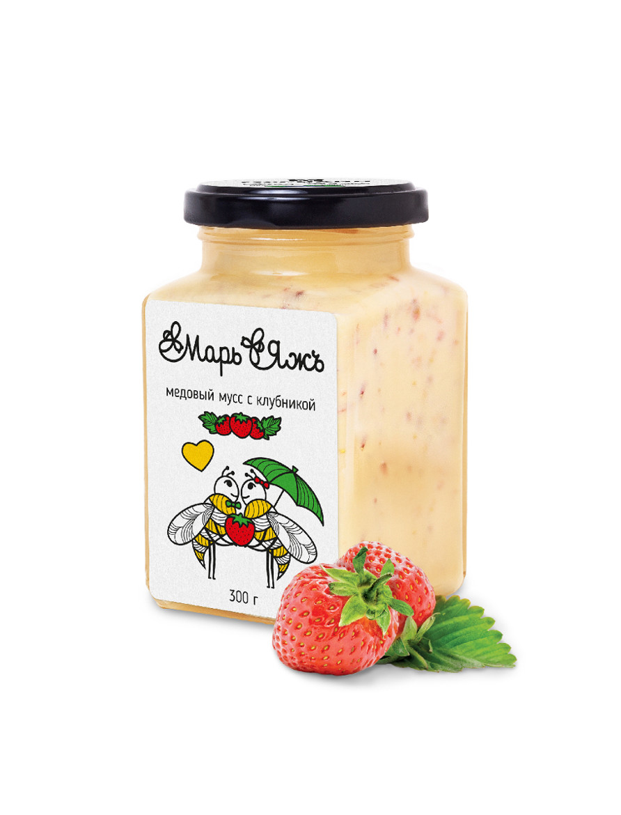 Медовый мусс с клубникой