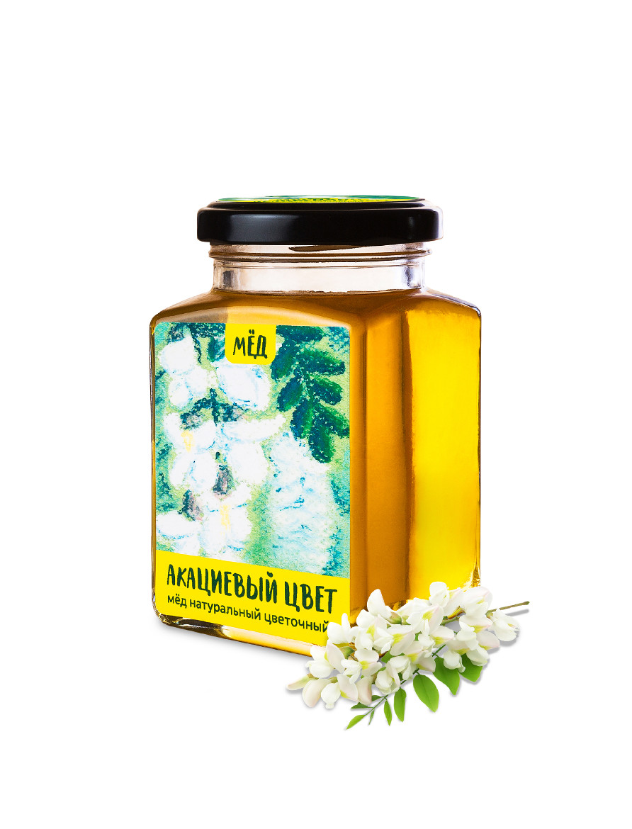 Мёд акациевый цвет