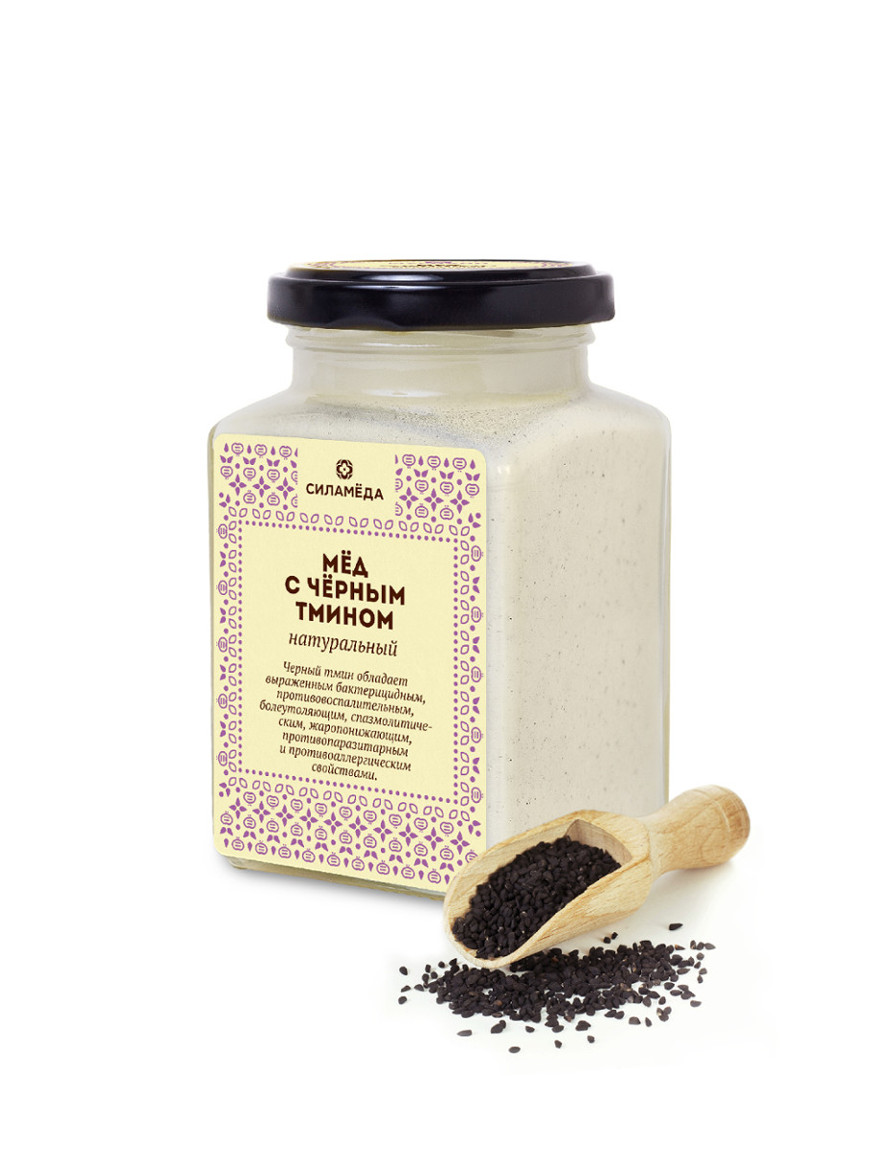 Натуральный мёд с черным тмином