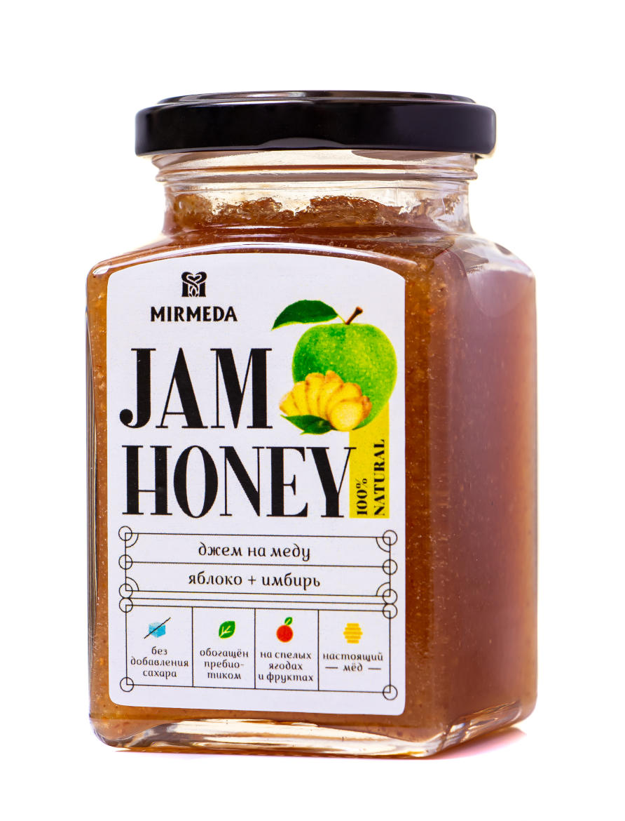 Джем на меду яблоко и имбирь