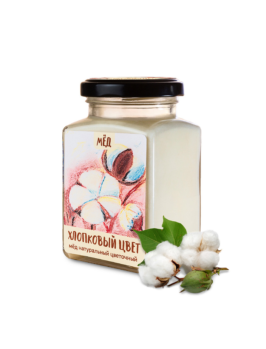 Мёд хлопковый цвет