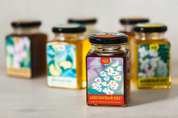 Мёд каштановый цвет