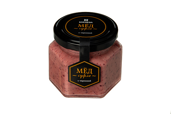 Медовое суфле с черникой