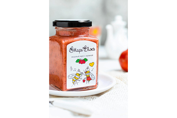 Медовый мусс с малиной