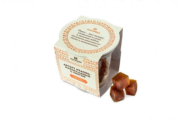 Десерт медово-мармеладный с пергой