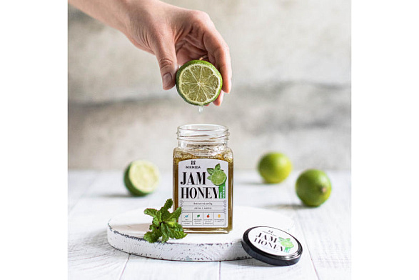 Джем на меду лайм и мята